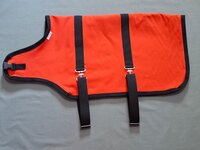 orange winter sheep coat