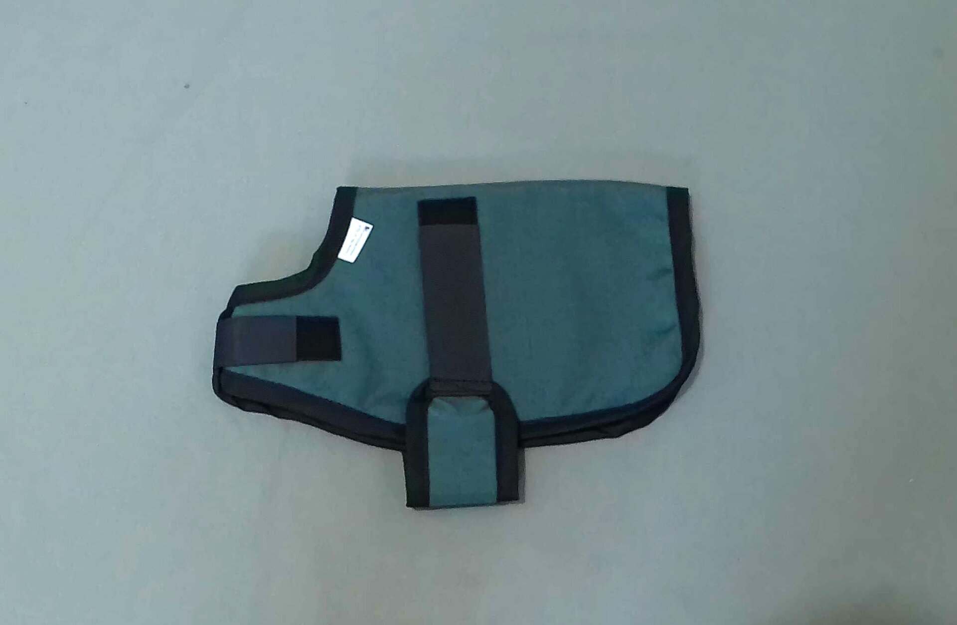 green goat kid coat