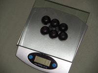 2 lbs Vintage 25mm Round Black Wood Beads Macrame Projects 3/8" Hole, 1" Wooden Bead Lot, Craft Supply