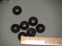 2 lbs Vintage 25mm Round Black Wood Beads Macrame Projects 3/8" Hole, 1" Wooden Bead Lot, Craft Supply