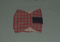 dark red plaid male dog diaper