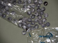 1 1/2 lbs Vintage Marbella Round Black White Marble 7/8" / 22 mm Plastic Beads Macrame Supply for Plant Hangers, Purses, Wall Hangings