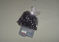 1 pound black wooden beads