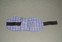 blue plaid flannel dog diaper