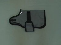 20" Charcoal Gray Winter Water-Resistant Goat Coat, Sheep Jacket, Fleece Lining, Pygmy Doe Buck Supply