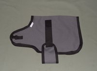 Gray dairy goat coat