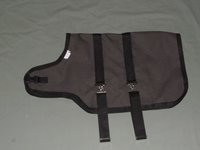 26" Sage Green Winter Water-Resistant Goat Coat, Sheep Jacket, Fleece Lined, Handmade Doe Buck Supply