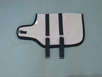 26" Tan Diamonds Winter Goat Coat, Sheep Jacket with a Blanket Fleece Lining