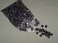 black wood barrel beads