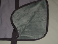 26" Gray Winter Water-Resistant Goat Coat, Sheep Jacket Faux Fur Fleece Lining Handmade Doe Buck Supply Made in USA
