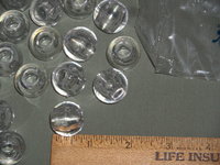 3 lbs Vintage Clear Marbella Round Plastic Beads 3 sizes Approx 30mm 22mm & 15mm, Macrame Supply Plant Hangers, Wall Hangings, Purses