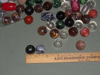 Vintage Assorted Plastic Macrame Beads 1 1/2 lbs, Round & Barrel Shaped, Craft Lot, Supply for Plant Hangers, Purses, Wall Hangings