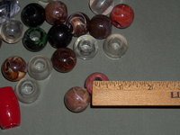 Vintage Assorted Plastic Macrame Beads 1 1/2 lbs, Round & Barrel Shaped, Craft Lot, Supply for Plant Hangers, Purses, Wall Hangings