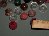 Vintage Assorted Plastic Macrame Beads 1 1/2 lbs, Round & Barrel Shaped, Craft Lot, Supply for Plant Hangers, Purses, Wall Hangings