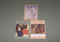 3 Vintage Purse Macrame Books Patterns for Handbags, Shoulder Bag Instructions 1970's - 1980's