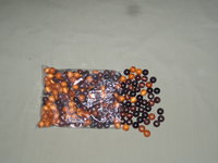 Round wooden macrame beads