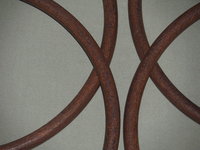 4 Vintage 11" Round Brown Faux Wood Plastic Macrame Craft Rings Tote Bag Handles, Dream Catcher Supply
