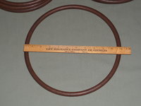 4 Vintage 11" Round Brown Faux Wood Plastic Macrame Craft Rings Tote Bag Handles, Dream Catcher Supply