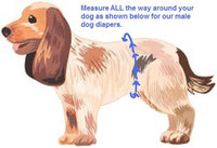 13"-16" Adjustable Male Dog Belly Band, Red Blue Bandana Dog Diaper, Housetraining Aid Boy Doggy Wrap Pants