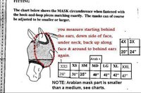 UV Mesh Miniature Horse Fly Mask, Mini Donkey Fly Mask, 4Xsmall, 3Xsmall, XXSmall and XSmall Sizes, Equine Tack