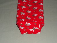 4 Christmas Swans Mug Rugs & Gift Bag Holiday Fabric Coasters Handmade Gifts, Kitchen Decor