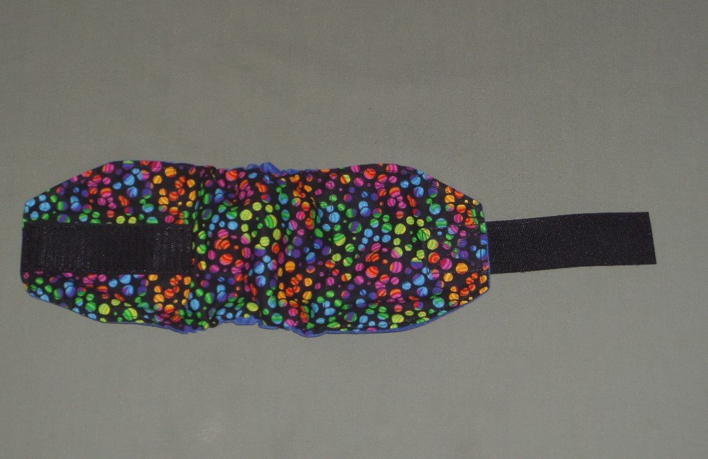 colored balls dog belly band