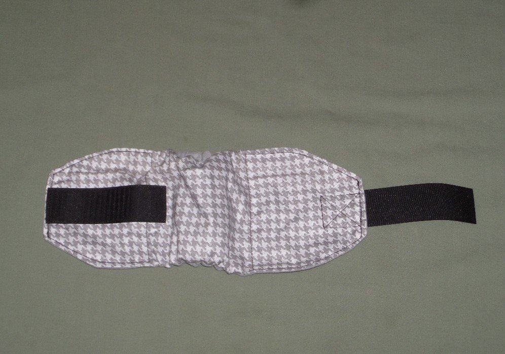 houndstooth male dog belly band