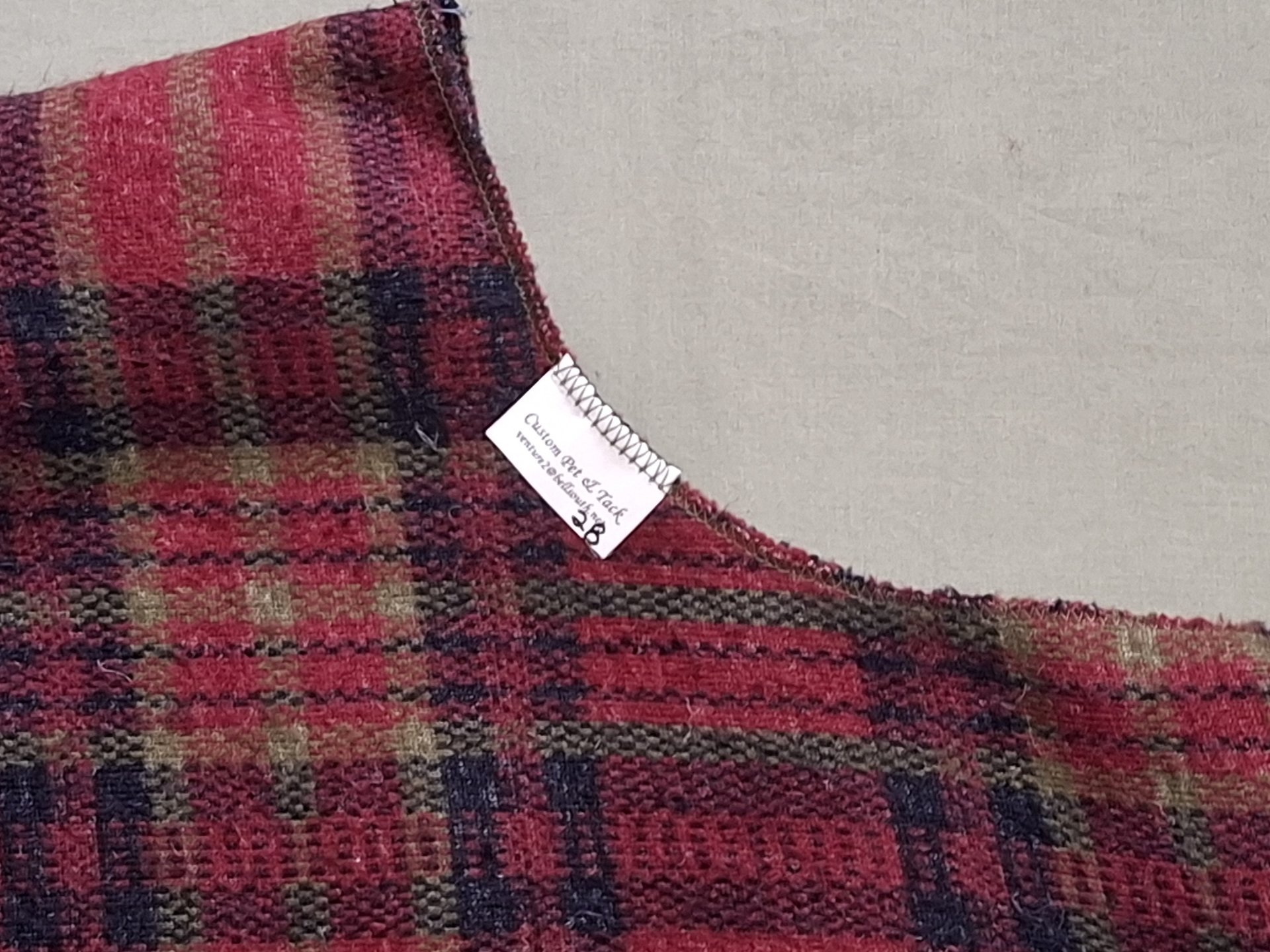 Nigerian plaid berber coat liner