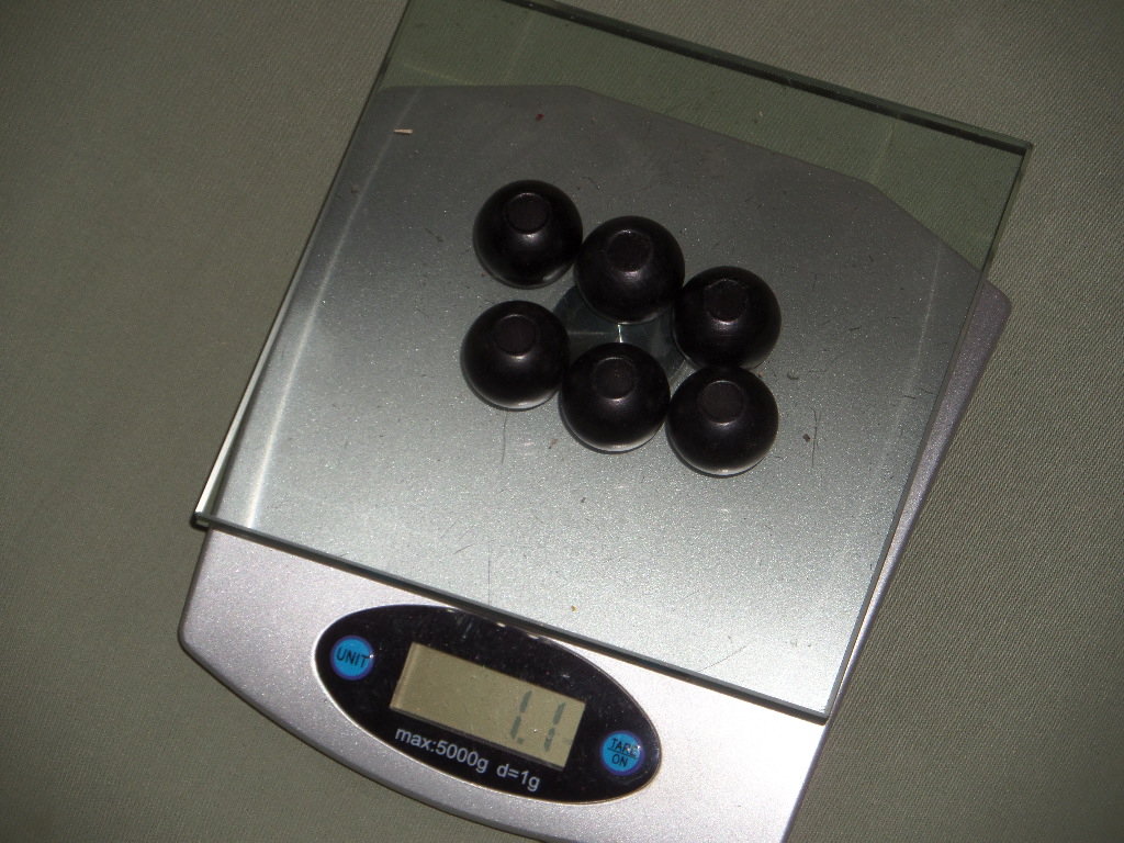 2 lbs Vintage 25mm Round Black Wood Beads Macrame Projects 3/8" Hole, 1" Wooden Bead Lot, Craft Supply