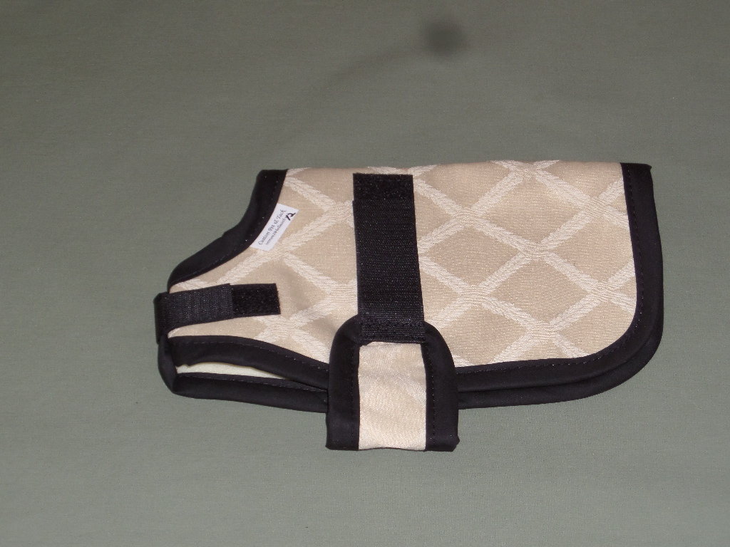 tan goat kid winter coat with lining