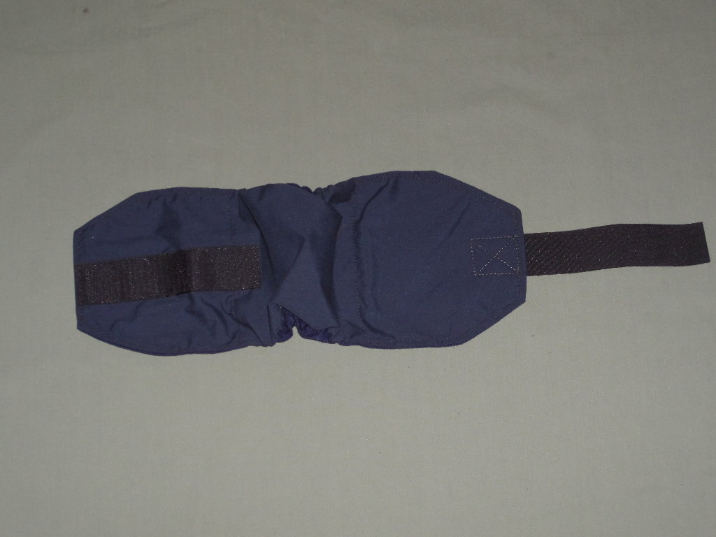 Blue doggy diaper, dog wrap