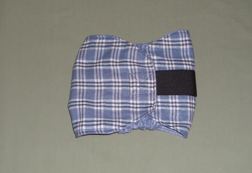 Cotton flannel dog belly band