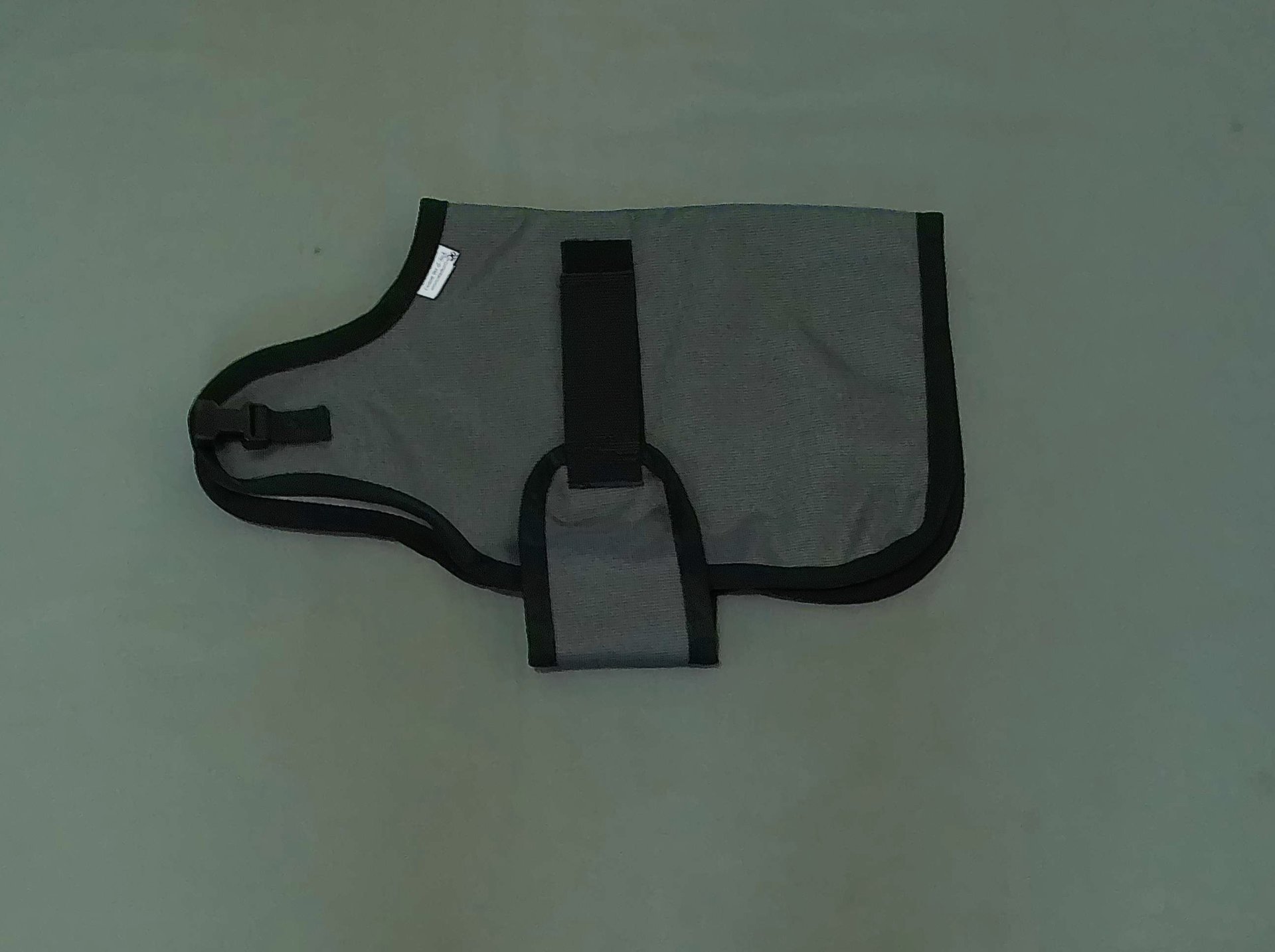 20" Charcoal Gray Winter Water-Resistant Goat Coat, Sheep Jacket, Fleece Lining, Pygmy Doe Buck Supply