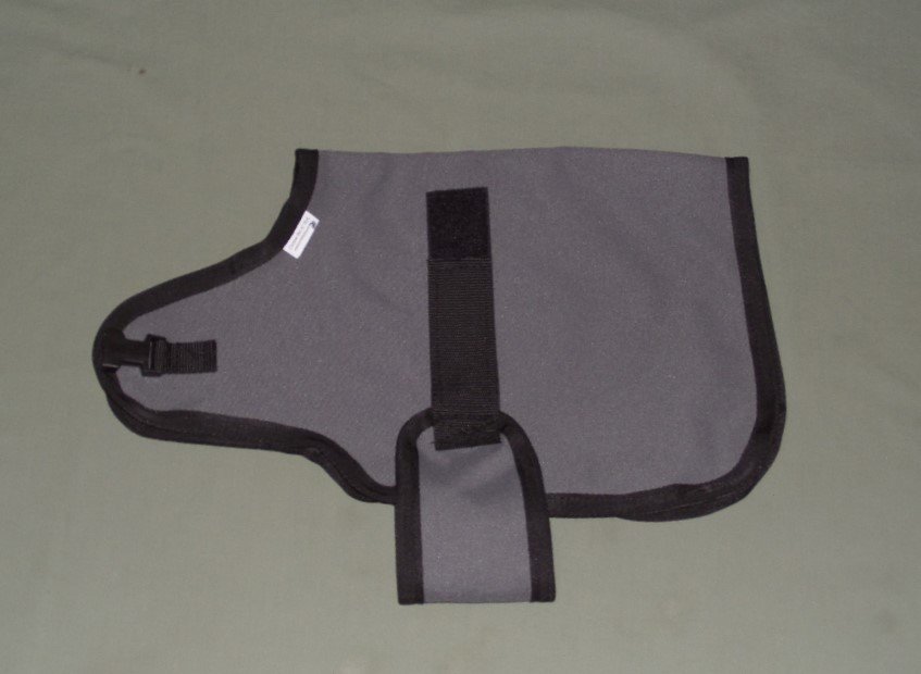 Gray dairy goat coat