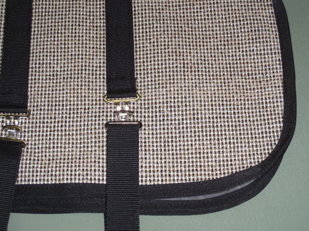 26" Brown, White Check Winter Goat Coat, Sheep Jacket with a Velour Fleece Lining