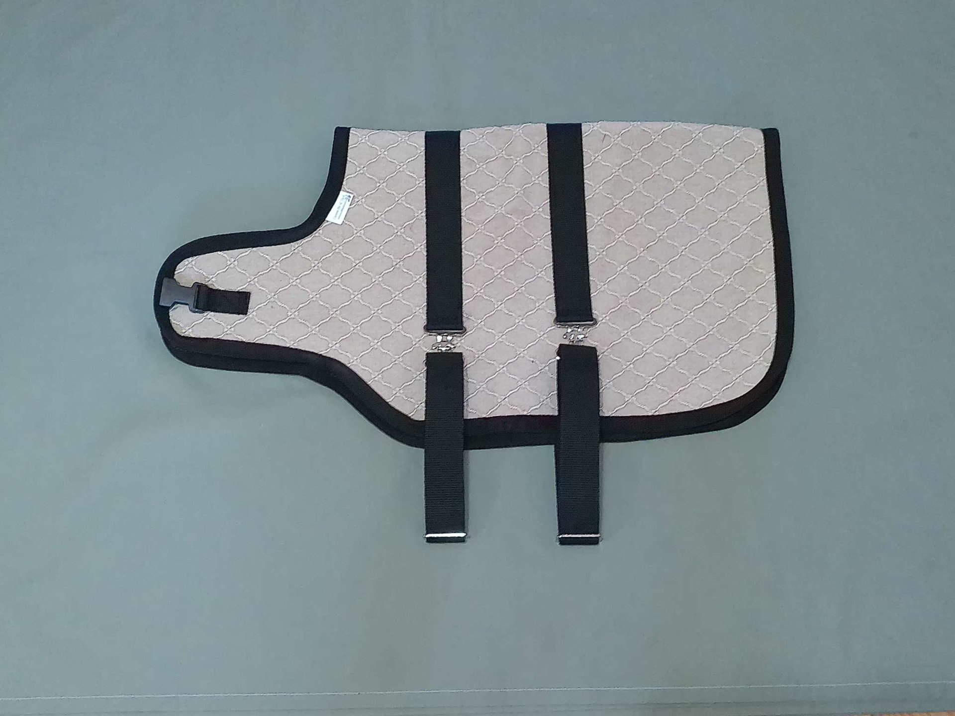 26" Tan Diamonds Winter Goat Coat, Sheep Jacket with a Blanket Fleece Lining