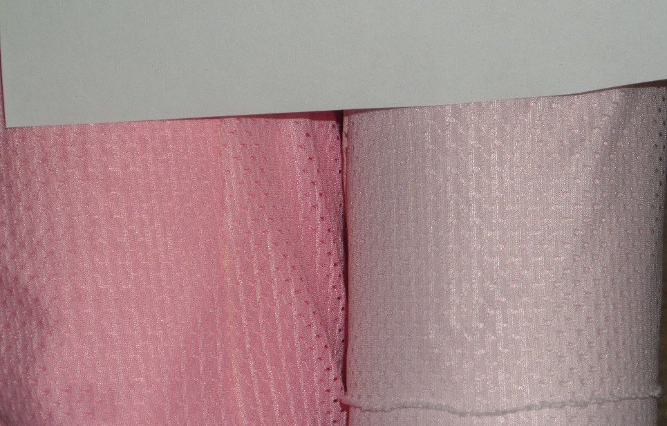pink open weave athletic mesh breathable