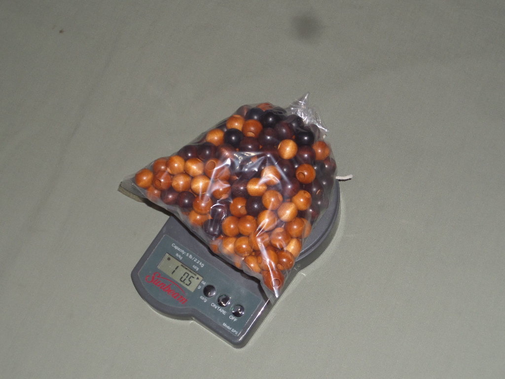 1 pound wood macrame beads