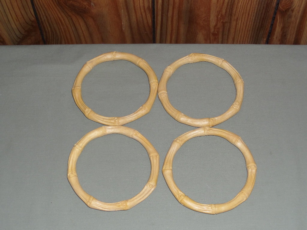 5 inch faux bamboo rings