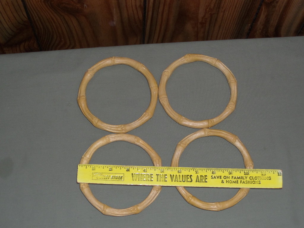 faux bamboo tote handles