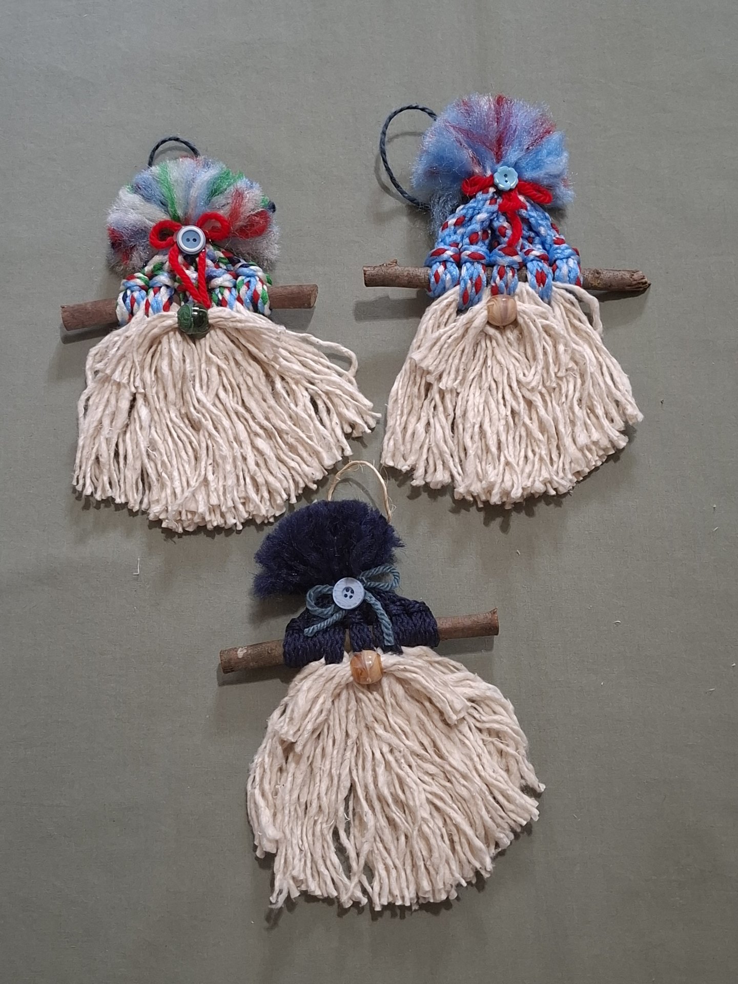 macrame cord gnomes