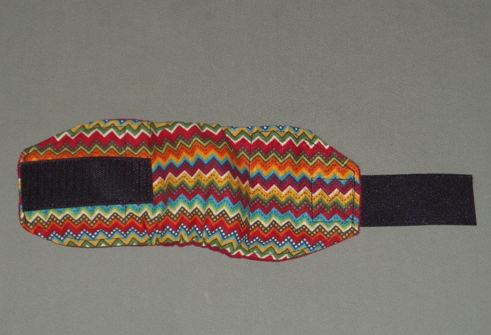 7"-10" Male Dog Belly Band, Multi-color Zigzag Adjustable Puppy Dog Diaper, Toy Doggy Wrap