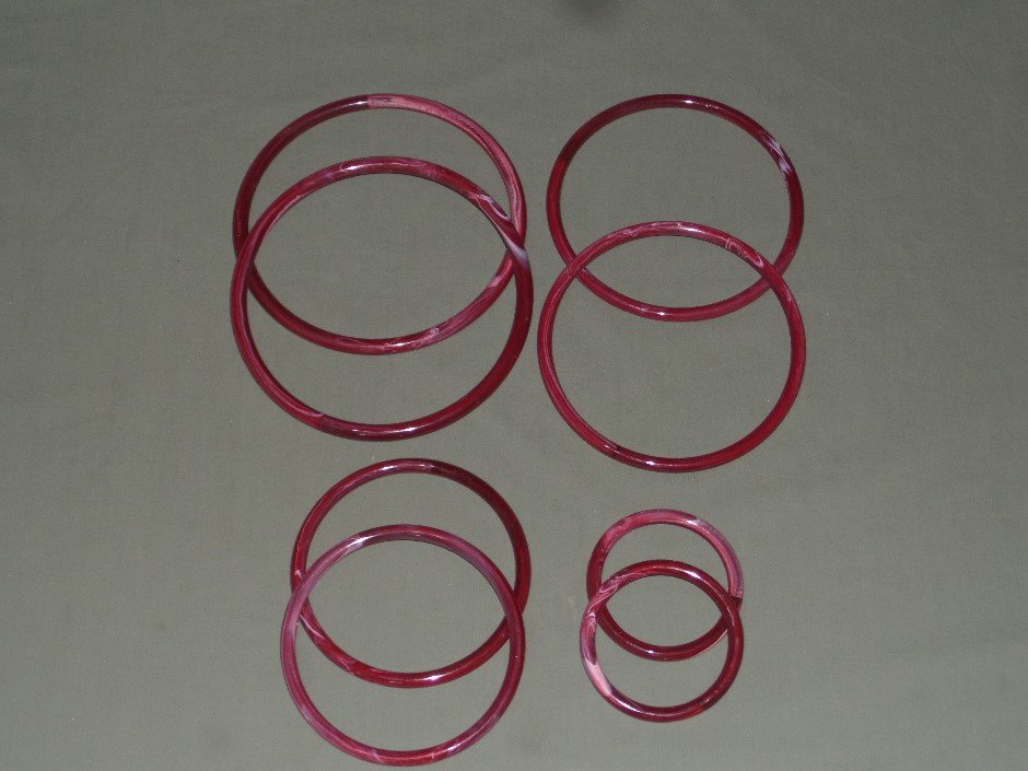 Burgundy Marbella rings