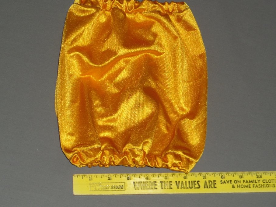 Bright Gold Dog Snood, Size Medium, Dog Show Supply, Doggy Ear Protection, Cocker Spaniels, King Charles Cavaliers, Whippets Ear Care