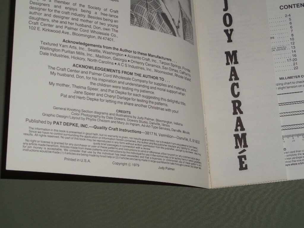 Vintage Christmas Tis The Season to be Knotting Holiday Macrame Instruction Pattern Book Judy Palmer 1979