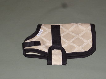 tan goat kid winter coat with lining