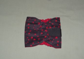 pawprint dog belly band