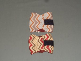 Striped male dog diaper