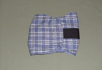 Cotton flannel dog belly band