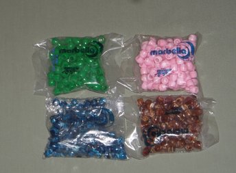 Marbella plastic pony beads
